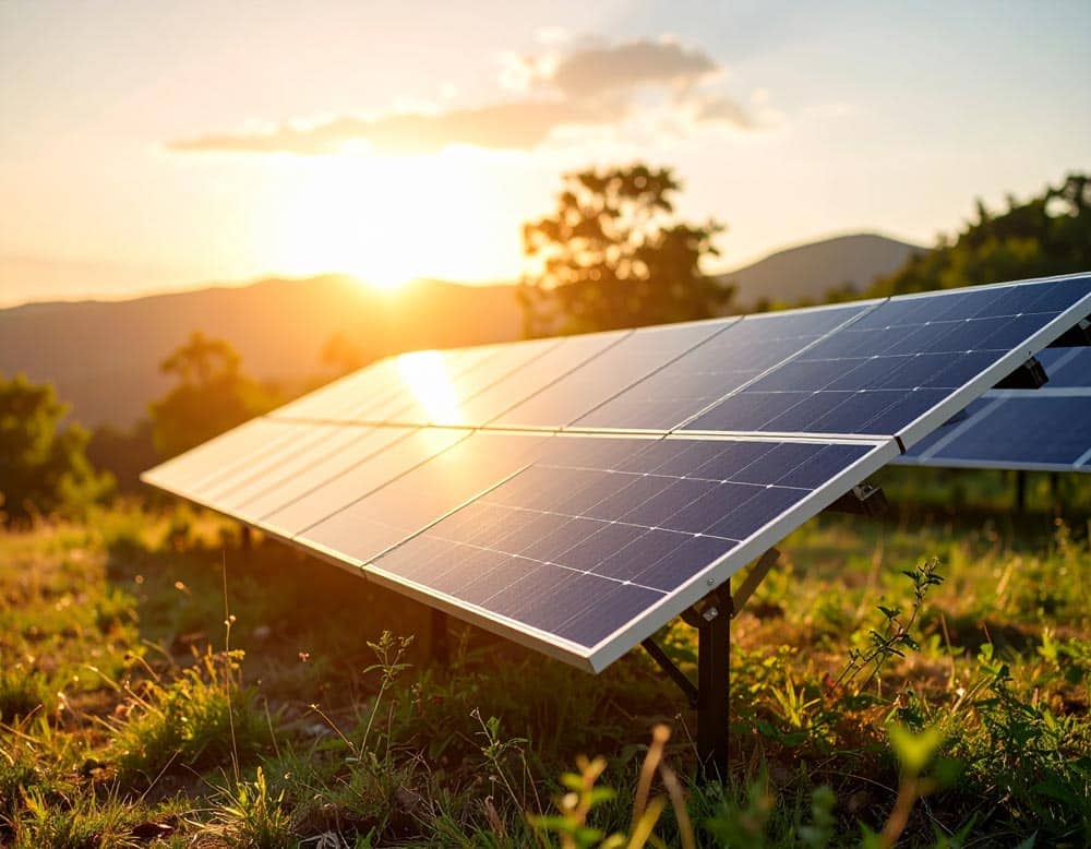 Solar panel ground mounts